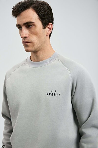 Kocamanlar Ayakkabı Lufian 112030186 Sıgma Men's Sweatshirt Gray