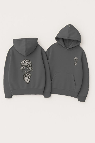 CLASSY.MODA Unisex cu glugă supradimensionat cu imprimeu Swea tricou – Ilustr...