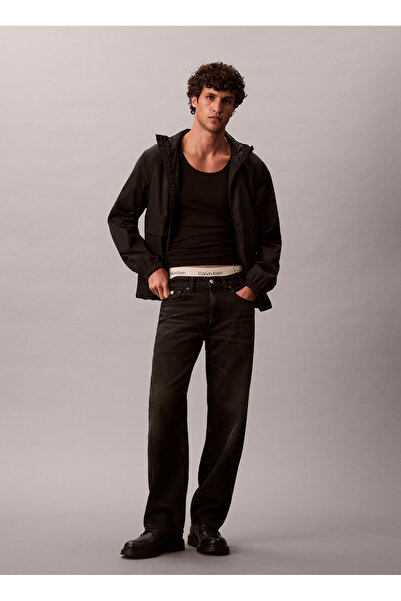 Calvin Klein Jeans Classic Fit Siyah Erkek Ceket LV04RD510GUB1 LS AOP NYLON F...