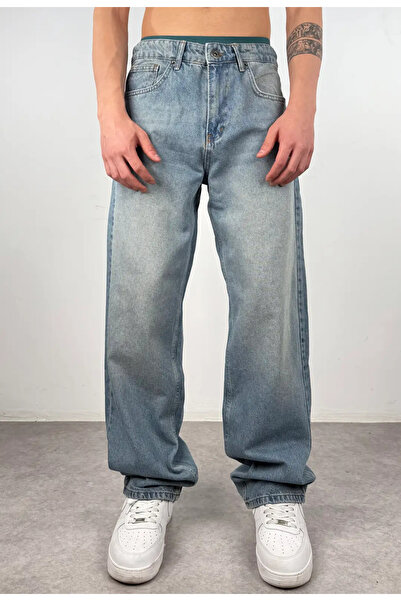 XPUPPETWEAR Pale Blue Baggy Pants K-37