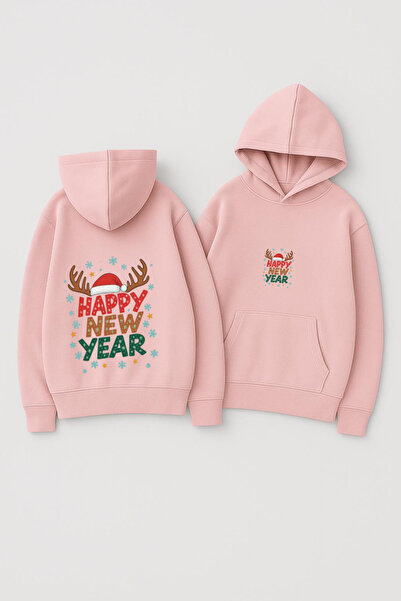 CLASSY.MODA Unisex cu glugă supradimensionat cu imprimeu Swea tricou – La mul...