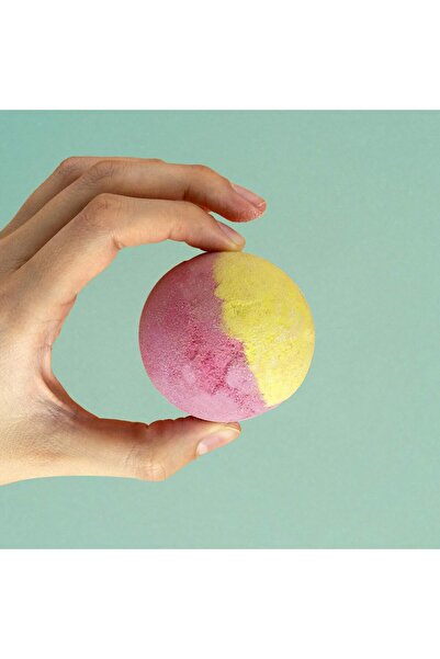 Gift Republic قنبلة استحمام لتحسين المزاج والسعادة، أصفر/وردي