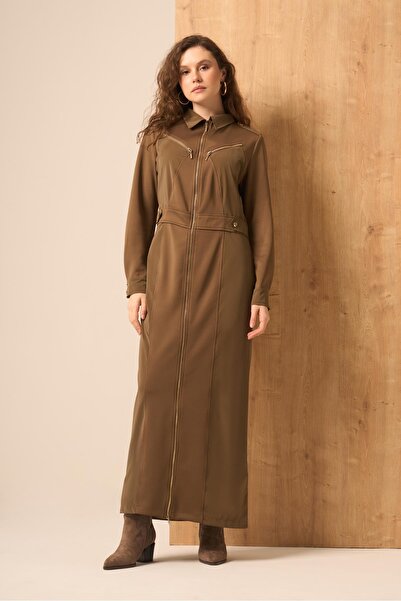 FTZ WOMEN Kadın Safir Elbise Kahve 31261