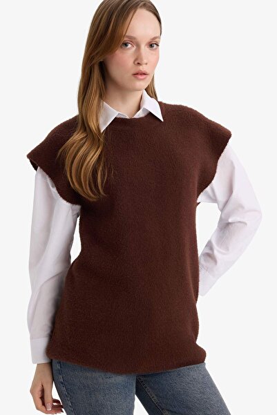 DeFacto Regular Fit Crew Neck Knitwear Sweater G3821Ax25Wn