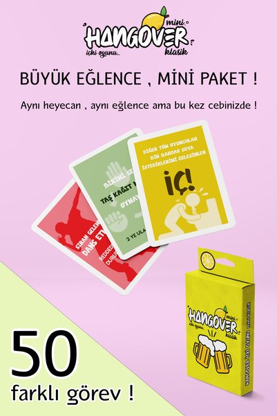 TOYZ PLAY Mini Hangover Super Fun Pack of 4 - Classic, Girl, Romantic and Brutal Drinking Game