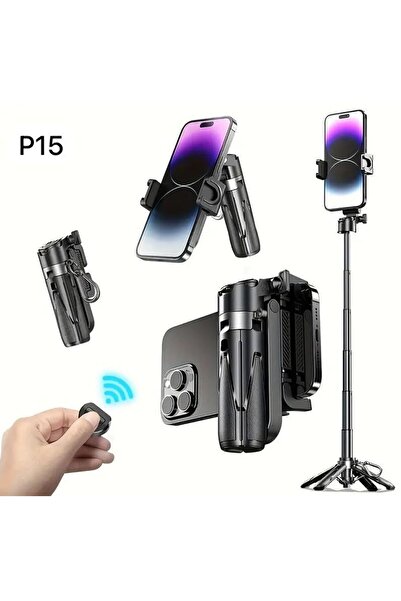 Generic Mini Grip Selfie Stick – Ultra-Portable Extendable Phone Holder with Bluetooth