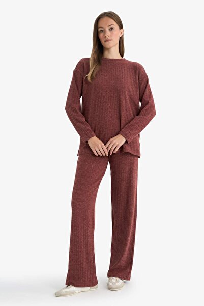 DeFacto Straight Fit Straight Leg Thessaloniki Fabric Trousers E9910Ax25Wn