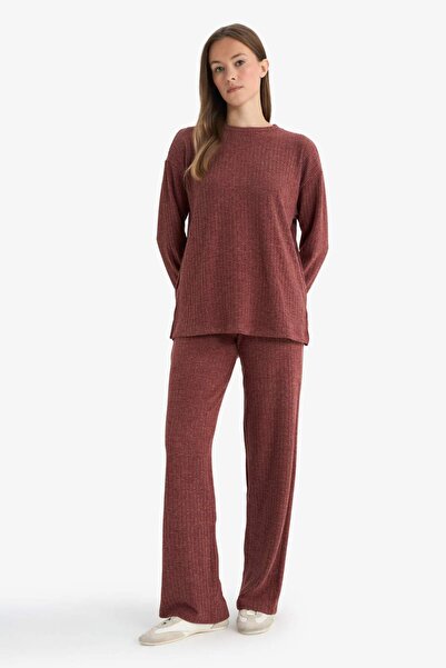 DeFacto Straight Fit Straight Leg Thessaloniki Fabric Trousers E9910Ax25Wn