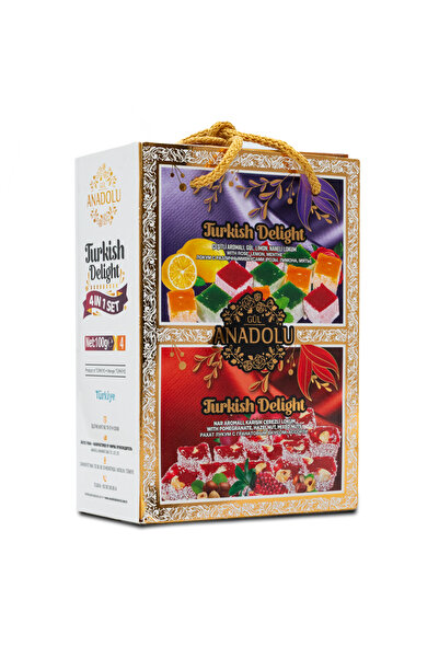 gül anadolu Rahat Mixt Anadolu 400g – Set 4 Bucăți, Deliciu Turcesc Tradițion...