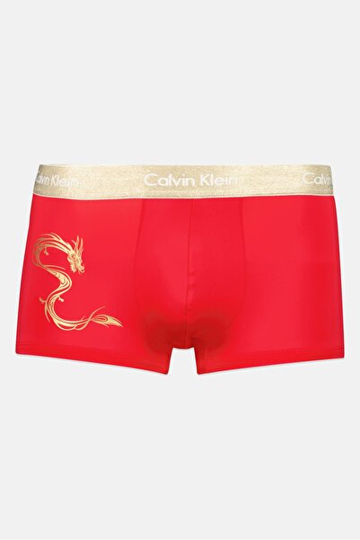 Calvin Klein Men Brand Logo Pull On Boxer Brief, Red
