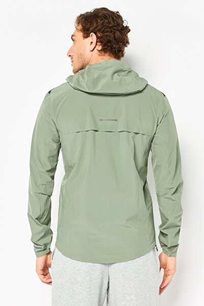 Asics Men Regular Fit Long Sleeve Training Jacket, Sage Green
