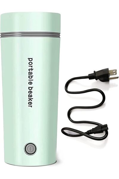 Bukela Electric Travel Kettle Portable Mini Hot Water Boiler Fast Boiling 350ml-Green