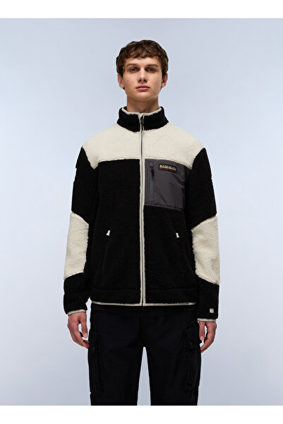 Napapijri NP0A4GNTMCB1-YUPIK FZ 3 Çok Renkli Fermuarlı Yaka Standart Blok Des...