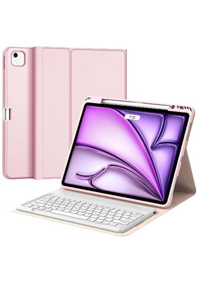 HYX Keyboard Case for iPad Air 13 inch (M3/M2) – Magnetic Detachable, Pink