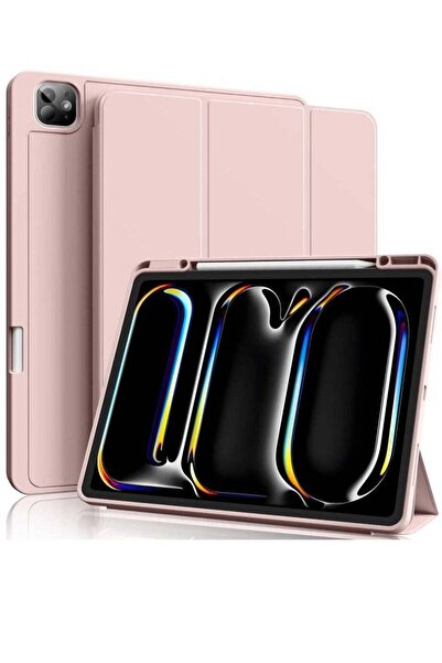 HYX iPad Pro 13 Inch (2024 M4) Case with Pencil Holder - Slim Trifold, Soft TPU, Auto Sleep/Wake,