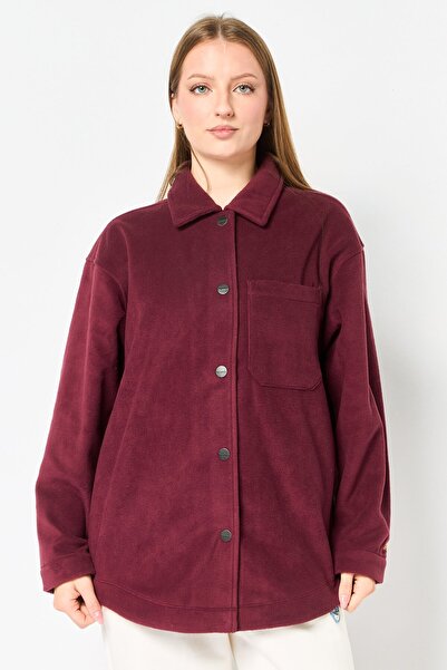 New Balance Women Relaxed Fit Long Sleeve Outdoor Jacket, Maroon
