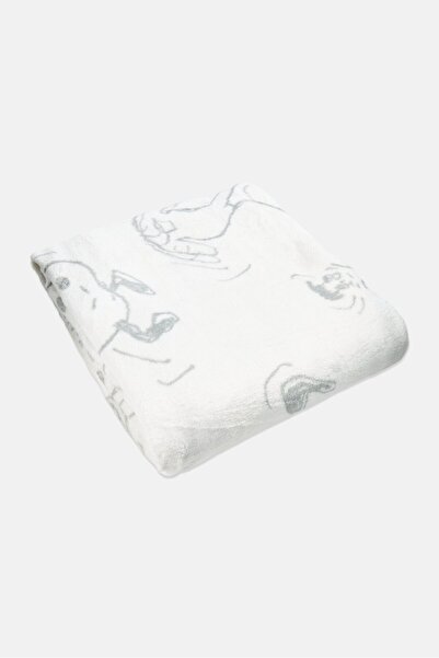 PEANUTS Peanut Print Blanket , Off White