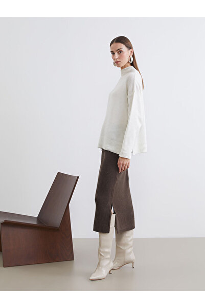 LC Waikiki Sparkling Choices Waist Belted Knitwear Skirt from Shining Store