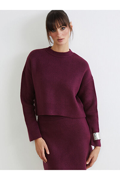 LC Waikiki Rmz Gi̇yi̇m Farkiyla Zero Roba Collar Loose Fit Women's Knitwear S...