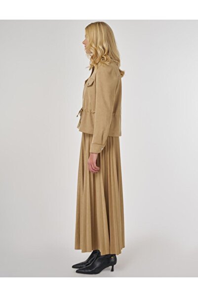 KYR Double Pocket Suede Jacket Dark Mink