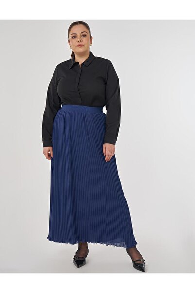 Kayra Πλισέ φούστα από σιφόν ινδικό