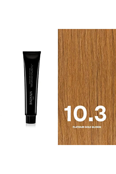 OEM Balmain Professionnel, Couleurs Couture, Permanent Hair Dye, 10.3 Platinum Gold Blonde, 60 ml