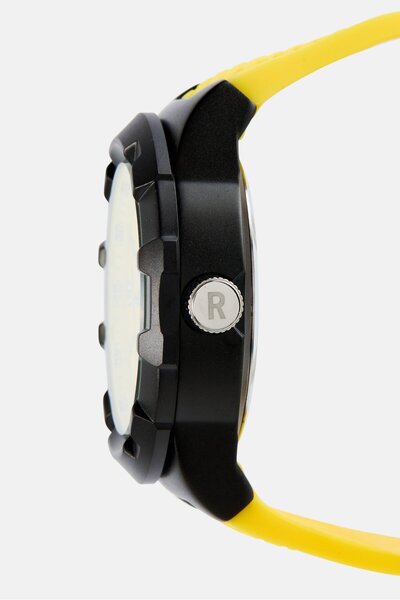 Kenneth Cole Reaction Men KRWGM7008005 Silicone Analog Watch 48 mm, Yellow