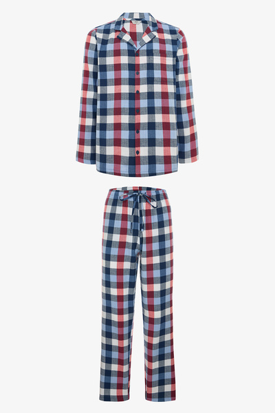 Penti Σετ πιτζάμες καρό ανδρικό πουκάμισο