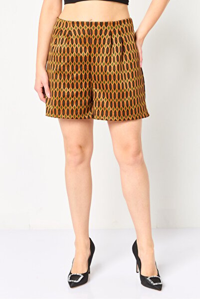 PROMOD شورت نسائي أساسي بطبعة كاملة، متعدد الألوان