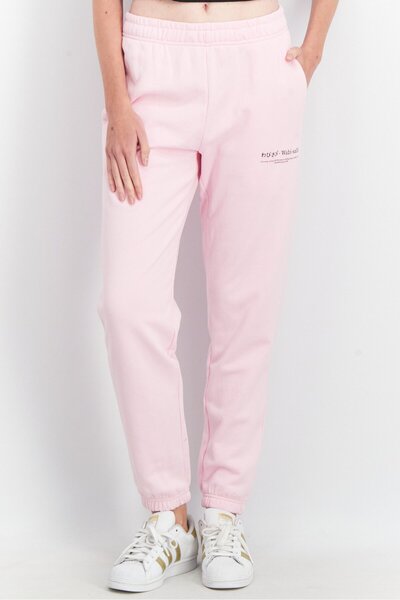 Ocean Pacific Women Sportswear Fit Graphic Print Pull On Sweatpants, Pink