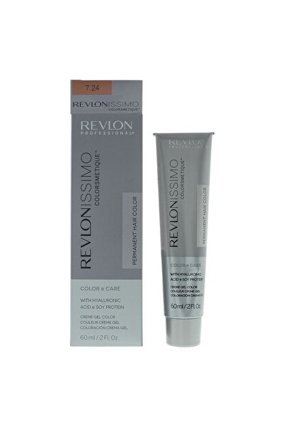 Revlon , Revlonissimo Colorsmetique, Permanent Hair Dye, 7.24 Coppery Pearl Blonde, 60 ml
