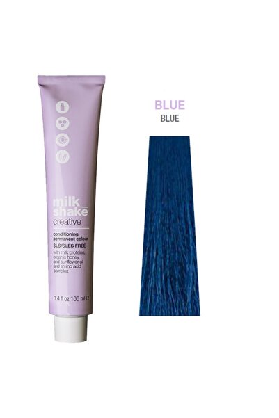 OEM Milk Shake, Creative, SLS/SLES-Free, Permanent Hair Dye, .1.A Blue, 100 ml