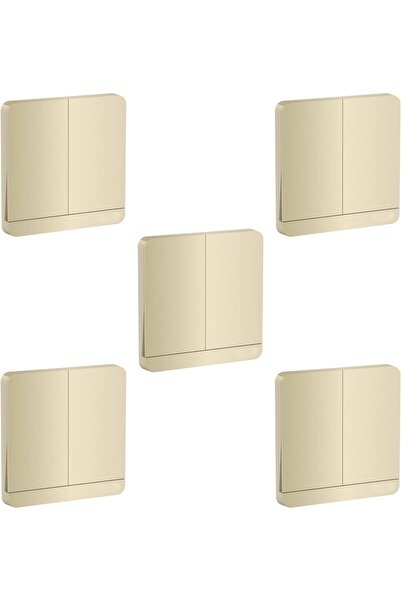 Raco مفتاح Schneider AvatarOn ثنائي الاتجاه، 16 أمبير، 250 فولت - ذهبي نبيذي (عبوة من 5 قطع)