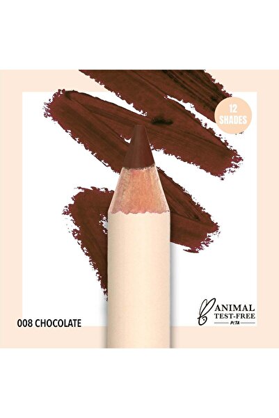 MOİRA قلم تحديد الشفاه الذي لا غنى عنه (008، شوكولاتة)