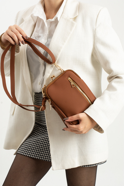 Berlin bags Easy Burs Detail Three Compartment Crossbody Women's Bag