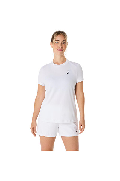 Asics COURT SS TOP Kadın White Traditional Kısa Kollu Tshirt 2042A371-100