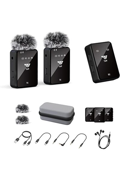 TNW N11 Wireless Lavalier Dual Microphone with Charging Box