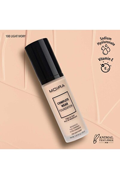 MOİRA Complete Wear™ Foundation (100, Light Ivory)