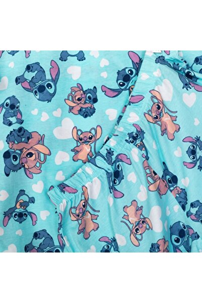 OEM Pijamale pentru copii din bumbac albastru-azur cu Lilo și Stitch