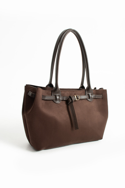 Night Meghan Model Suede Women's Hand and Shoulder Bag