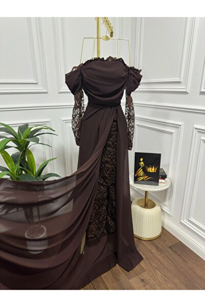 leen fashion Women's chiffon dress with sleeves