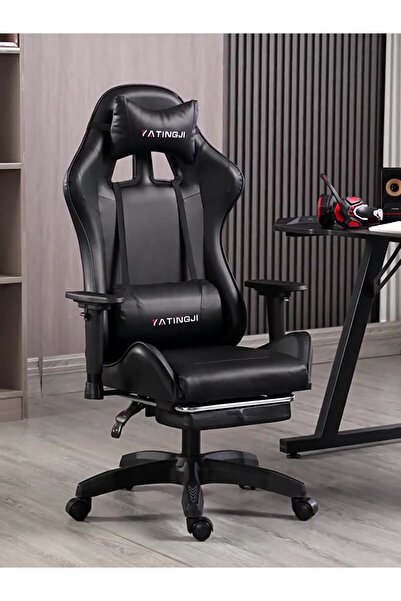 Arabest كرسي ألعاب، كرسي سباق مريح، كرسي كمبيوتر ذو ظهر مرتفع مع مسند رأس قابل لضبط الارتفاع