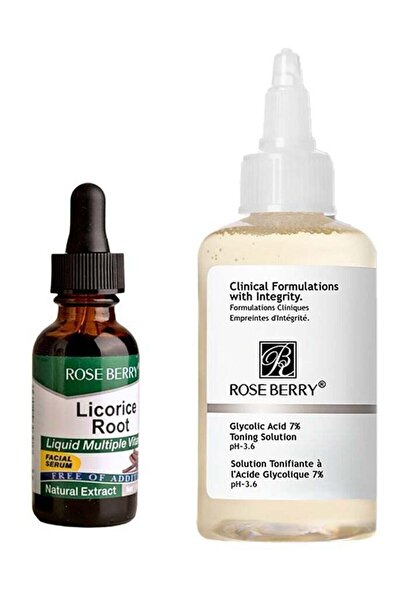 ROSE BERRYY Rose Berry Brightening Set - Licorice Serum with Glycolic Acid Toner