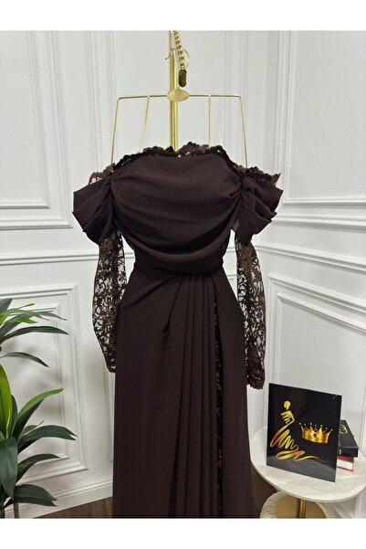 leen fashion Women's chiffon dress with sleeves