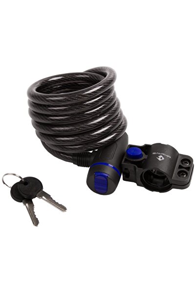 M-wave Încuietoare antifurt cu cheie pentru bicicletă - Neagră