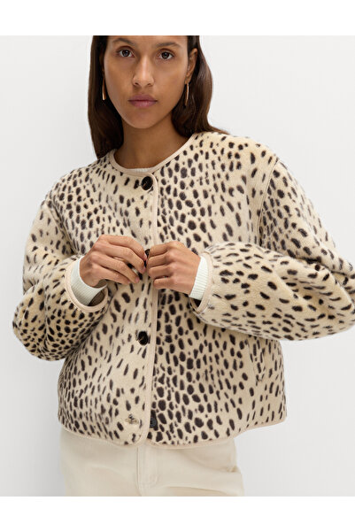 Marks & Spencer Desenli Yakasız Ceket