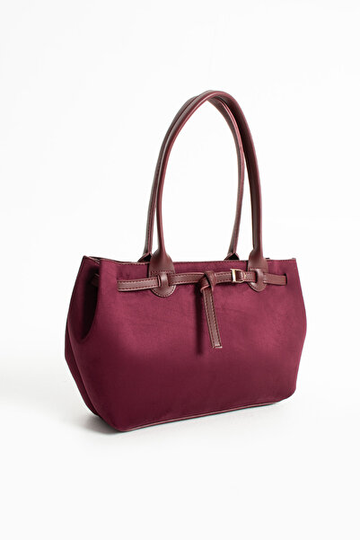 Night Meghan Model Suede Women's Hand and Shoulder Bag