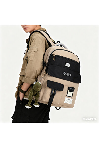 Generic Unisex High School and Junior High Student Leisure Simple Large Capacity Travel Backpack