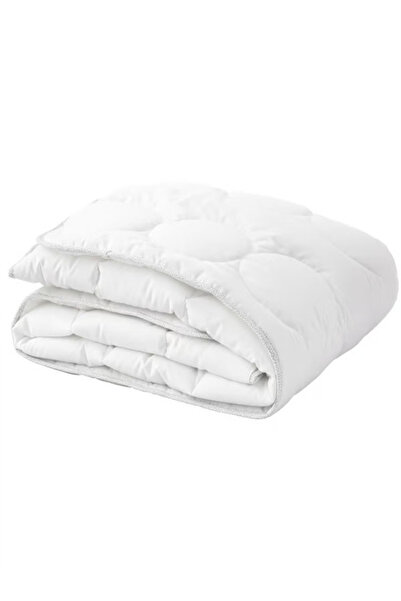 Lena St Children's quilt, white/grey, 110x125 cm