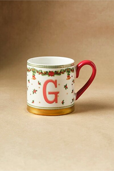 Karaca New Year Honeycomb g Letter Mug 330 ml